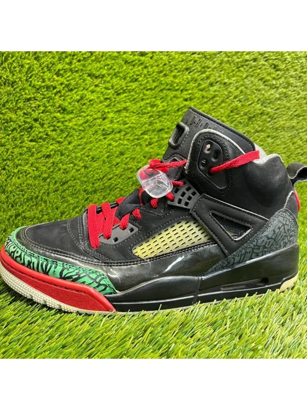 Nike Air Jordan Spizike Mens Size 9 Black Red Athletic Basketball Shoes Sneakers
